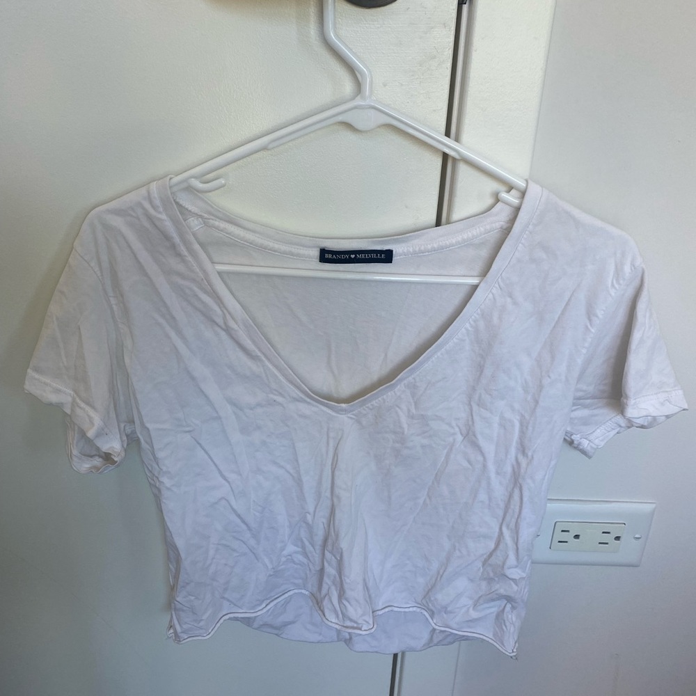 Brandy Melville cropped short sleeve tee